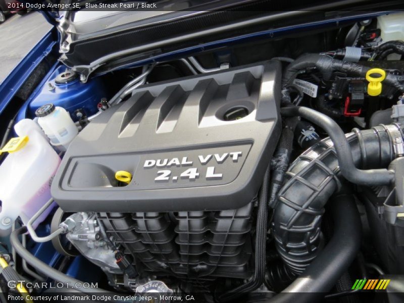 Blue Streak Pearl / Black 2014 Dodge Avenger SE