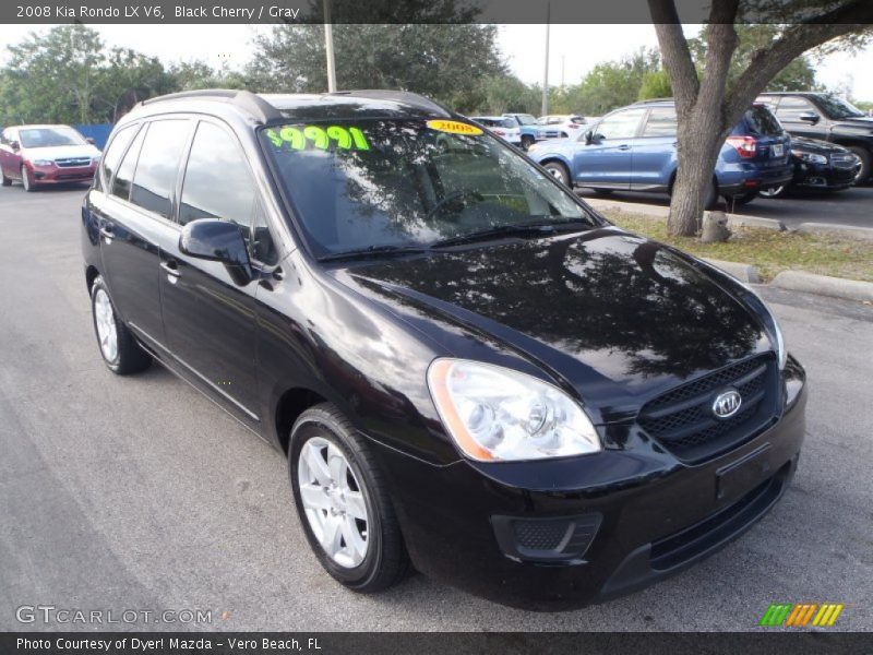 Black Cherry / Gray 2008 Kia Rondo LX V6