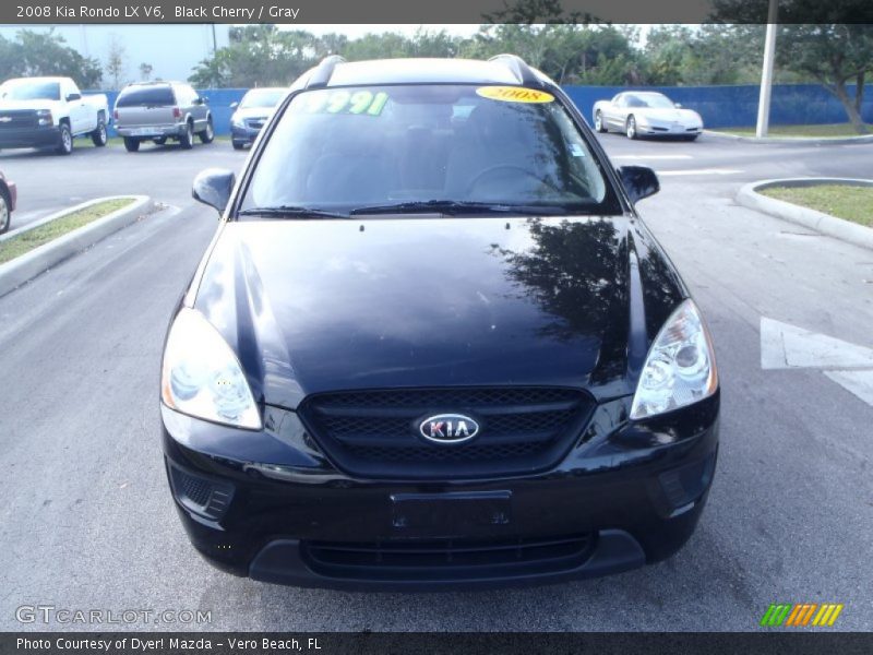 Black Cherry / Gray 2008 Kia Rondo LX V6
