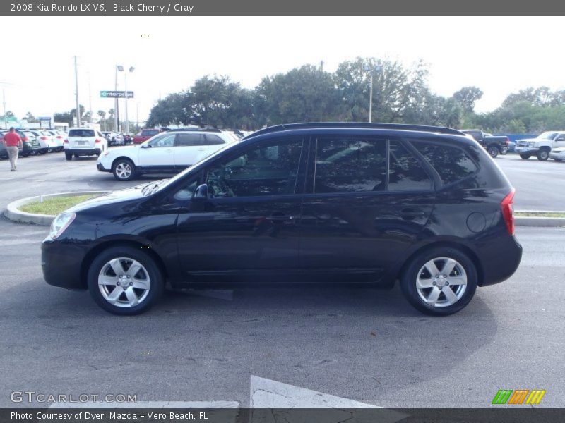 Black Cherry / Gray 2008 Kia Rondo LX V6