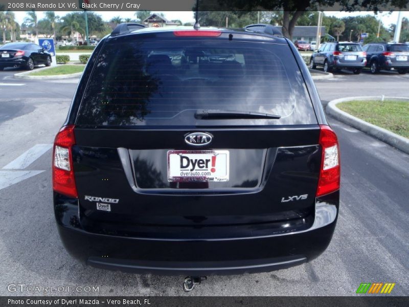 Black Cherry / Gray 2008 Kia Rondo LX V6