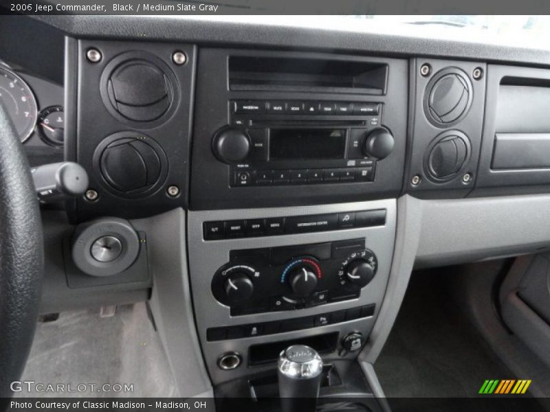 Black / Medium Slate Gray 2006 Jeep Commander