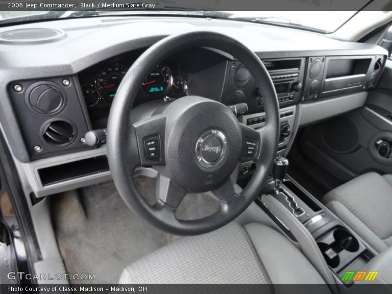 Black / Medium Slate Gray 2006 Jeep Commander