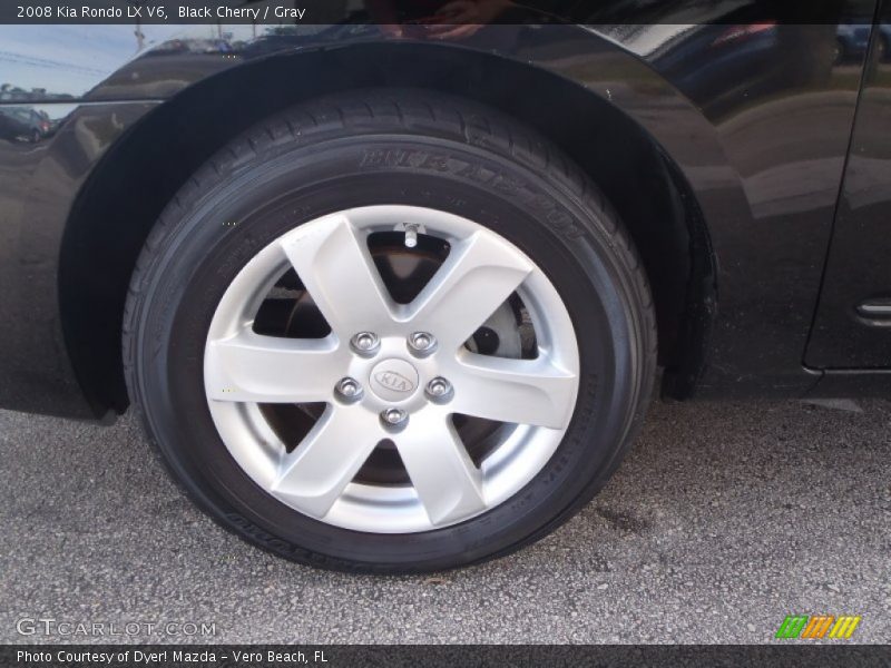 Black Cherry / Gray 2008 Kia Rondo LX V6