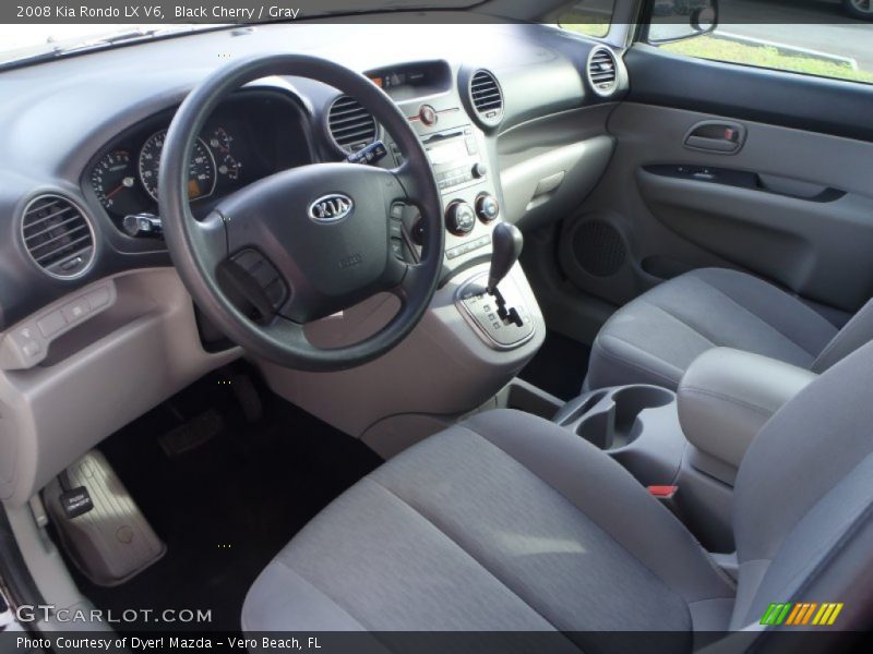 Black Cherry / Gray 2008 Kia Rondo LX V6