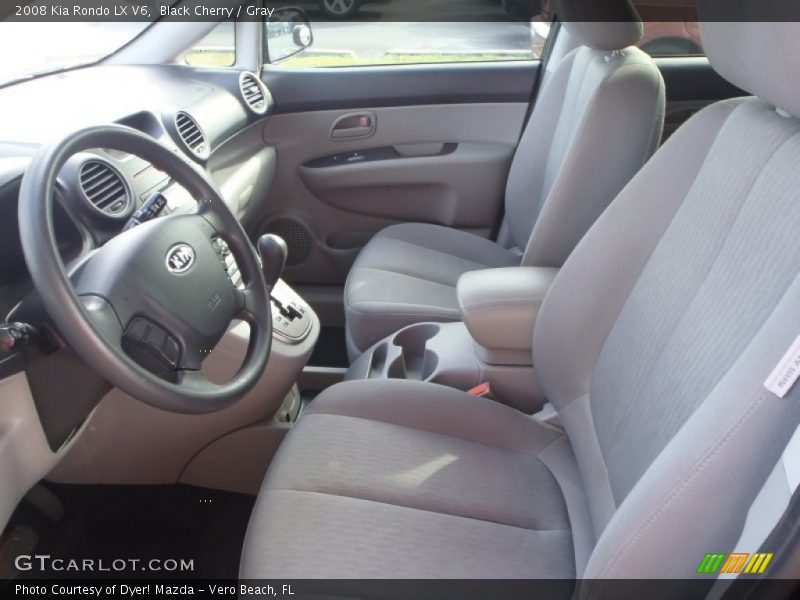 Black Cherry / Gray 2008 Kia Rondo LX V6