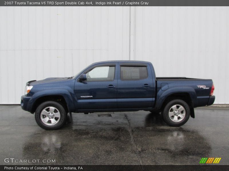 Indigo Ink Pearl / Graphite Gray 2007 Toyota Tacoma V6 TRD Sport Double Cab 4x4