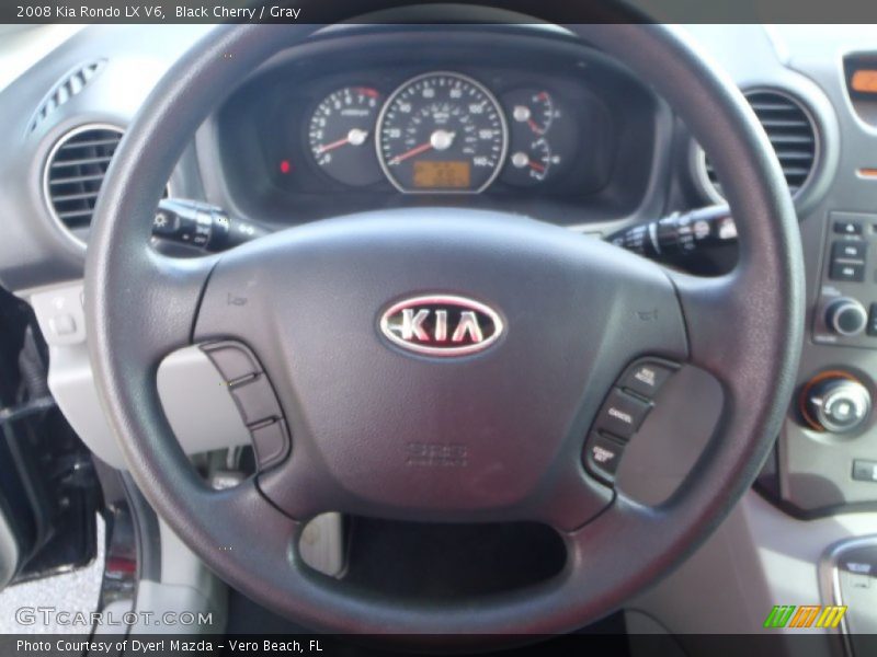 Black Cherry / Gray 2008 Kia Rondo LX V6
