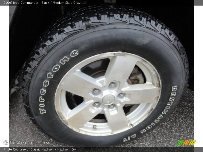 Black / Medium Slate Gray 2006 Jeep Commander