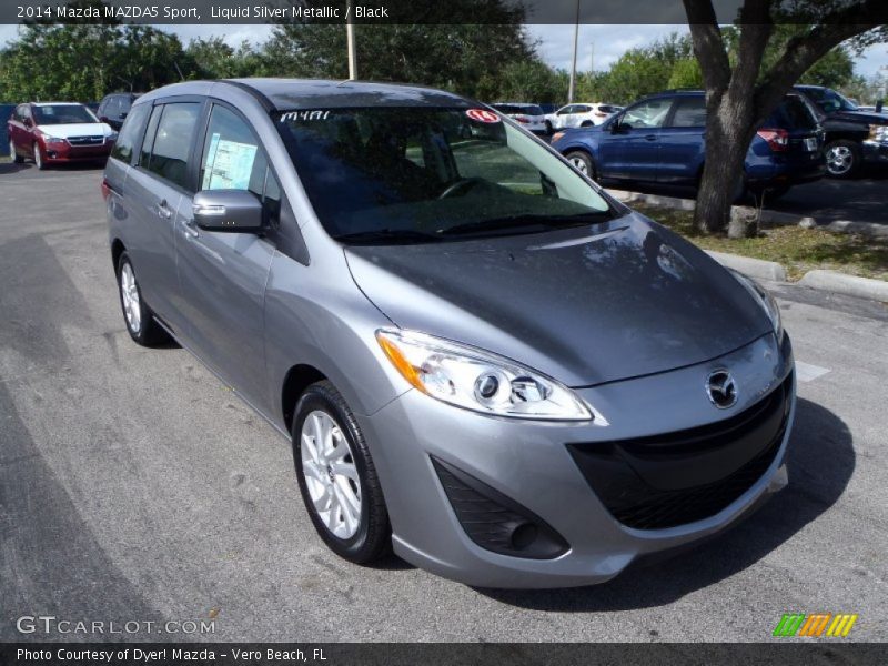 Liquid Silver Metallic / Black 2014 Mazda MAZDA5 Sport