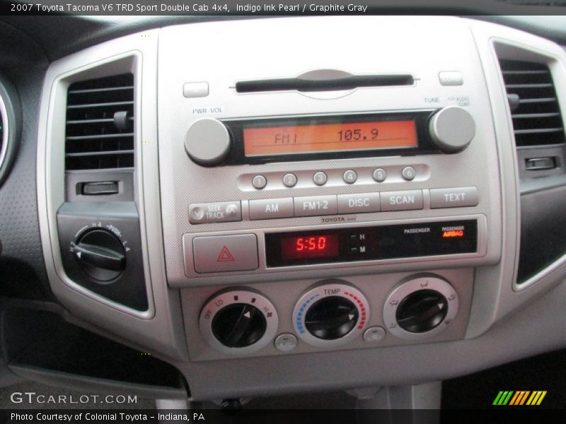 Indigo Ink Pearl / Graphite Gray 2007 Toyota Tacoma V6 TRD Sport Double Cab 4x4
