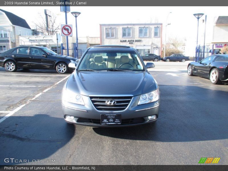 Slate Blue / Camel 2009 Hyundai Sonata Limited