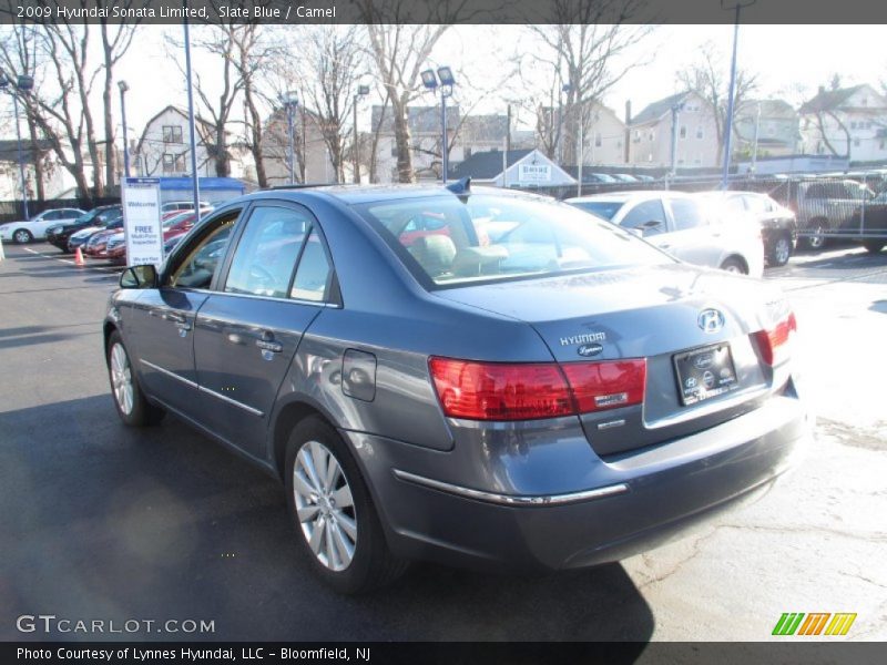 Slate Blue / Camel 2009 Hyundai Sonata Limited