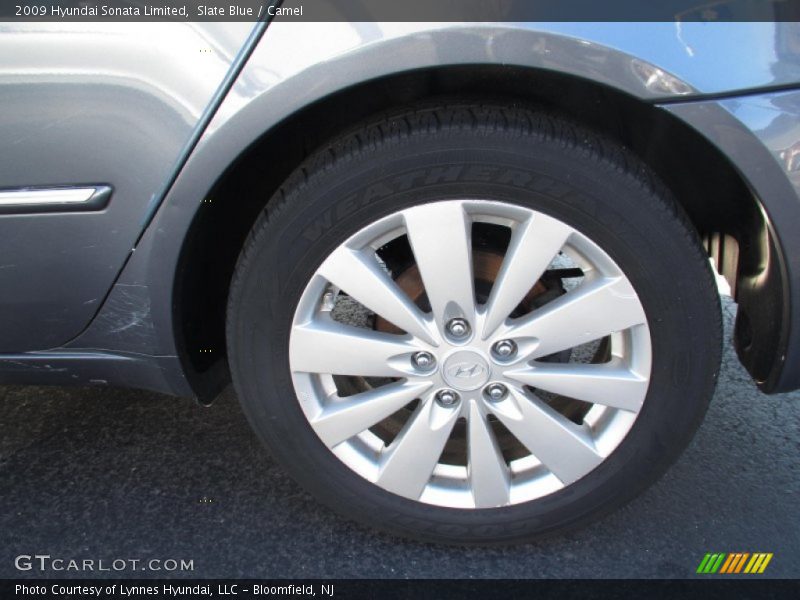 Slate Blue / Camel 2009 Hyundai Sonata Limited