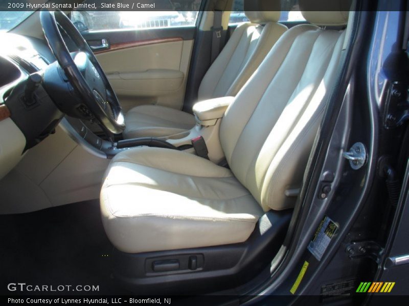 Slate Blue / Camel 2009 Hyundai Sonata Limited