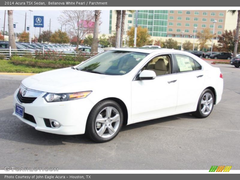 Bellanova White Pearl / Parchment 2014 Acura TSX Sedan