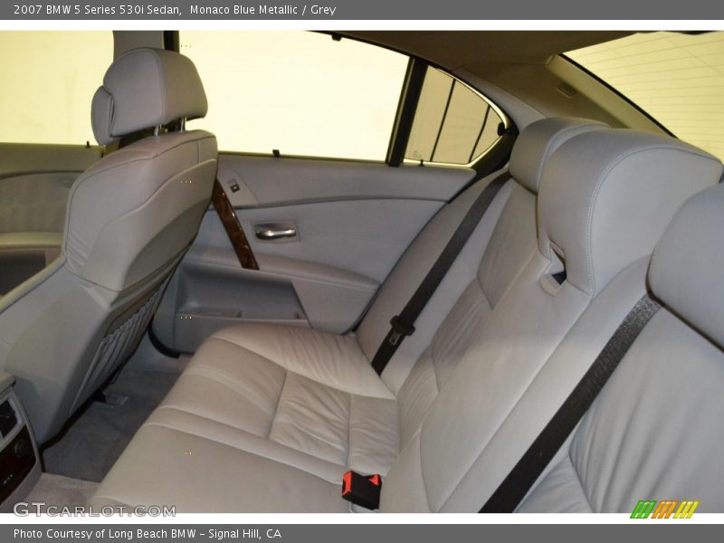 Monaco Blue Metallic / Grey 2007 BMW 5 Series 530i Sedan