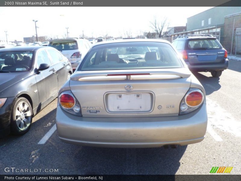 Sunlit Sand / Blond 2003 Nissan Maxima SE