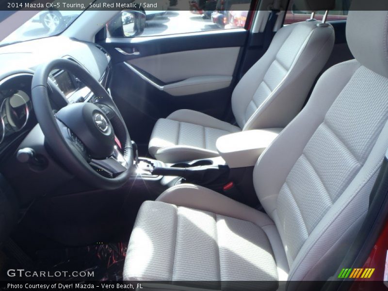 Front Seat of 2014 CX-5 Touring