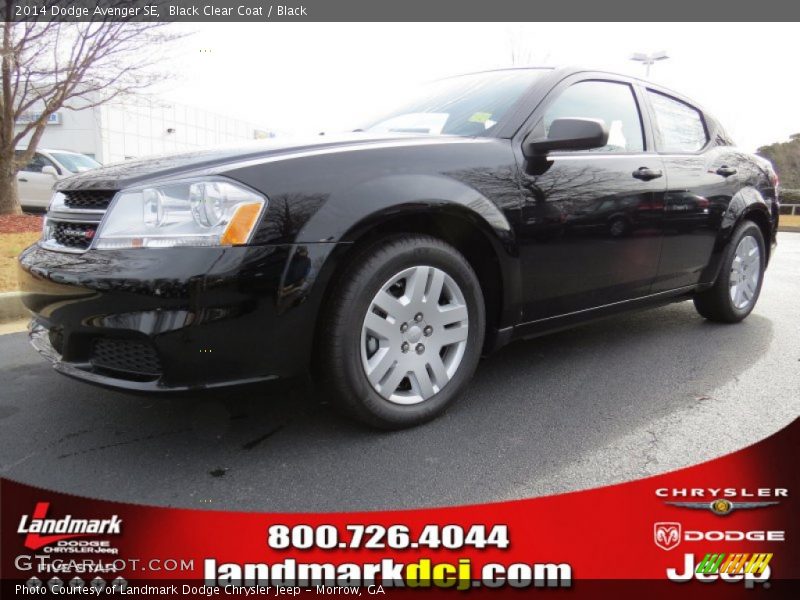Black Clear Coat / Black 2014 Dodge Avenger SE