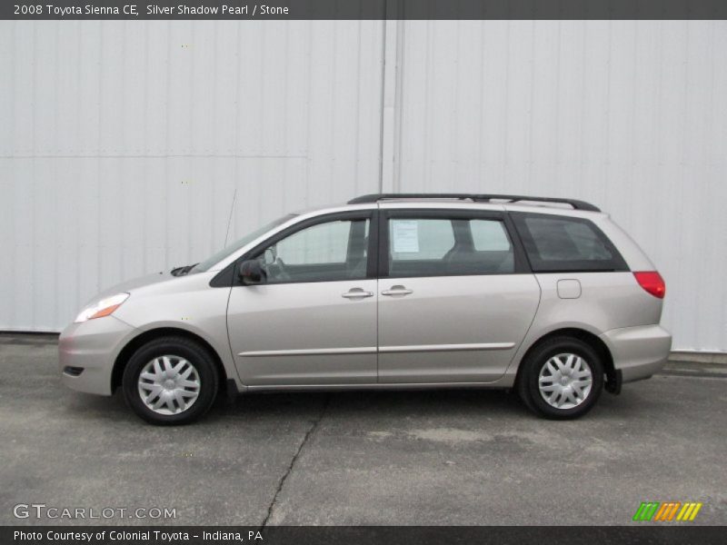 Silver Shadow Pearl / Stone 2008 Toyota Sienna CE