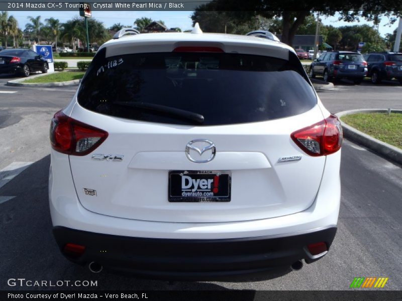 Crystal White Pearl Mica / Black 2014 Mazda CX-5 Touring