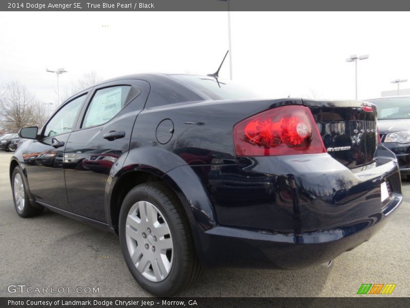 True Blue Pearl / Black 2014 Dodge Avenger SE