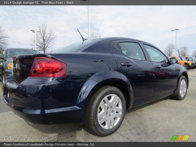 True Blue Pearl / Black 2014 Dodge Avenger SE