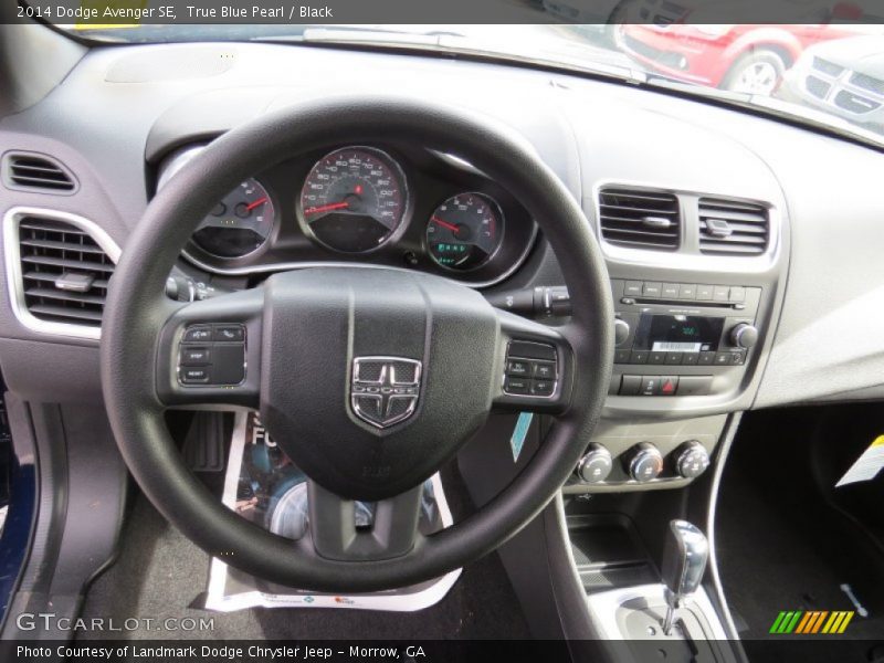 True Blue Pearl / Black 2014 Dodge Avenger SE