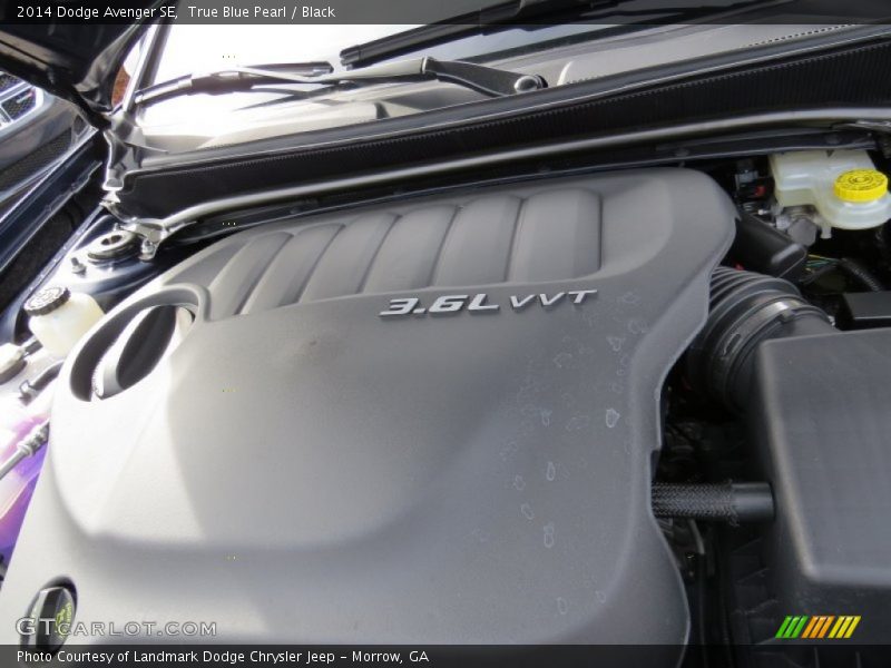 True Blue Pearl / Black 2014 Dodge Avenger SE