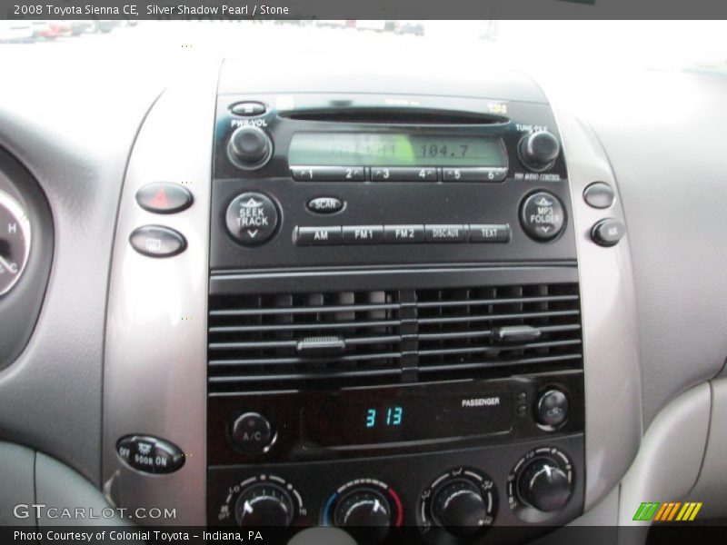 Silver Shadow Pearl / Stone 2008 Toyota Sienna CE