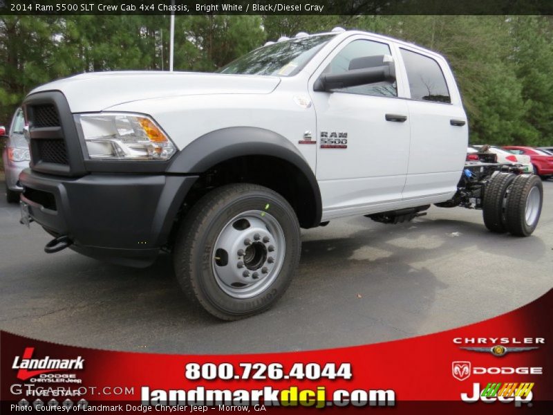 Bright White / Black/Diesel Gray 2014 Ram 5500 SLT Crew Cab 4x4 Chassis