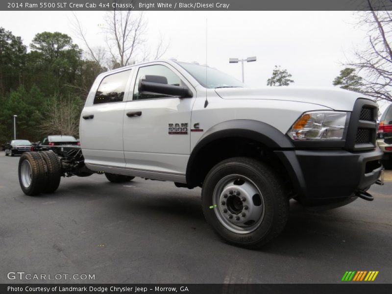 Bright White / Black/Diesel Gray 2014 Ram 5500 SLT Crew Cab 4x4 Chassis