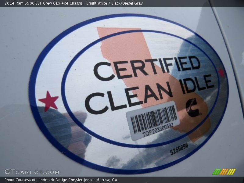 Bright White / Black/Diesel Gray 2014 Ram 5500 SLT Crew Cab 4x4 Chassis