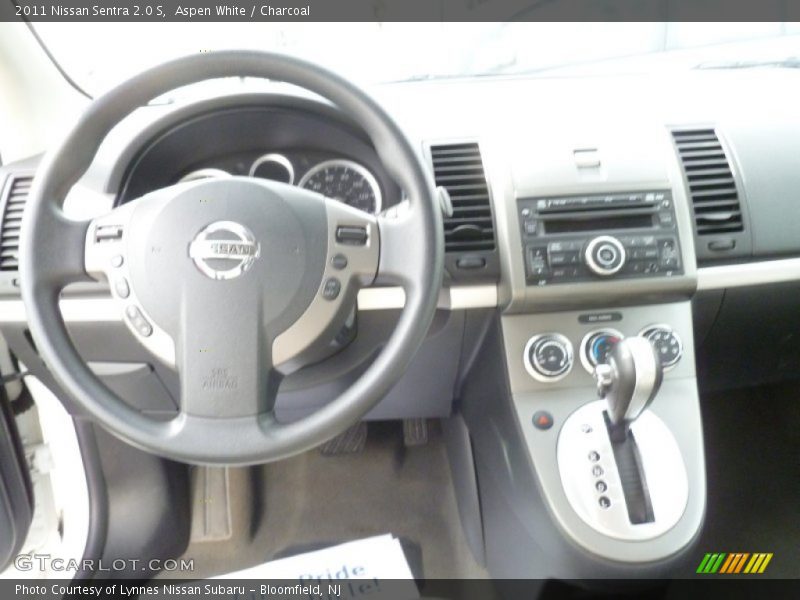 Aspen White / Charcoal 2011 Nissan Sentra 2.0 S