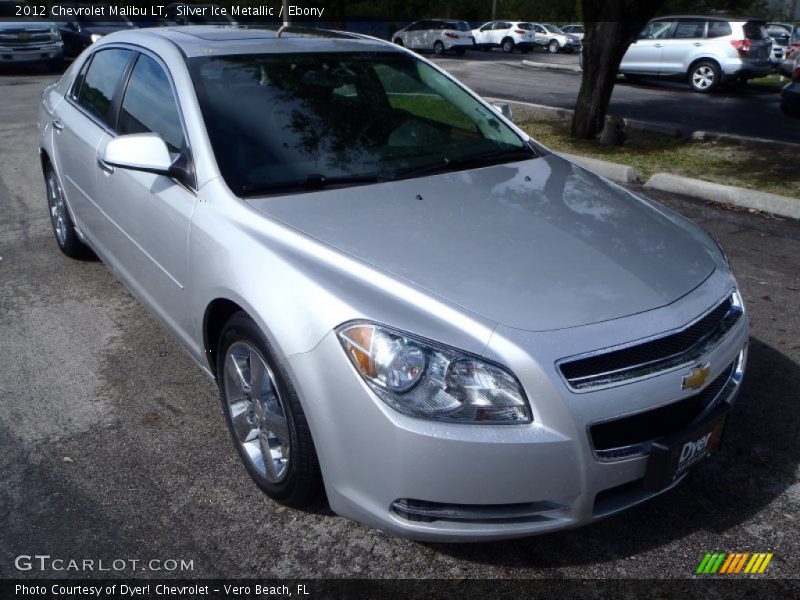 Silver Ice Metallic / Ebony 2012 Chevrolet Malibu LT