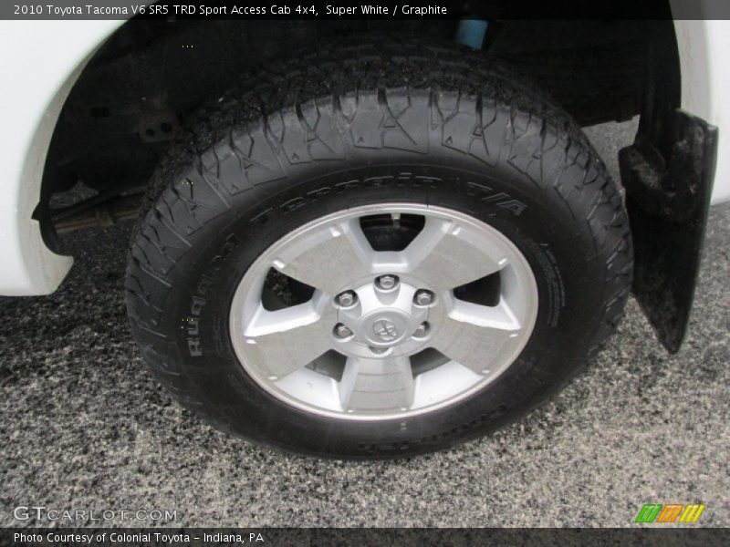 Super White / Graphite 2010 Toyota Tacoma V6 SR5 TRD Sport Access Cab 4x4