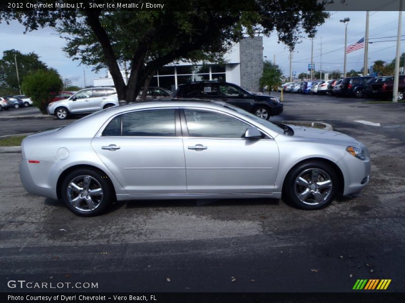 Silver Ice Metallic / Ebony 2012 Chevrolet Malibu LT