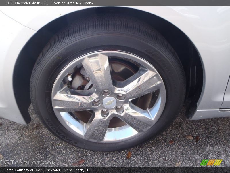 Silver Ice Metallic / Ebony 2012 Chevrolet Malibu LT