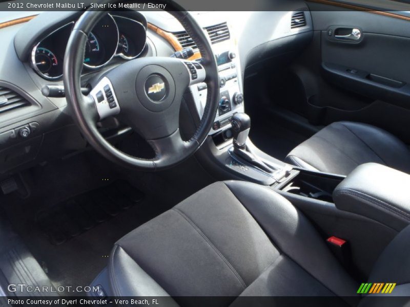 Silver Ice Metallic / Ebony 2012 Chevrolet Malibu LT