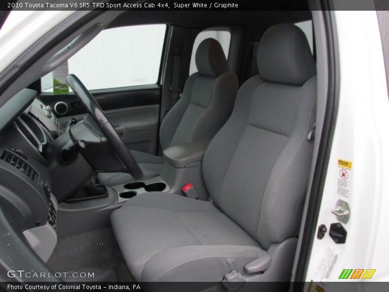 Super White / Graphite 2010 Toyota Tacoma V6 SR5 TRD Sport Access Cab 4x4