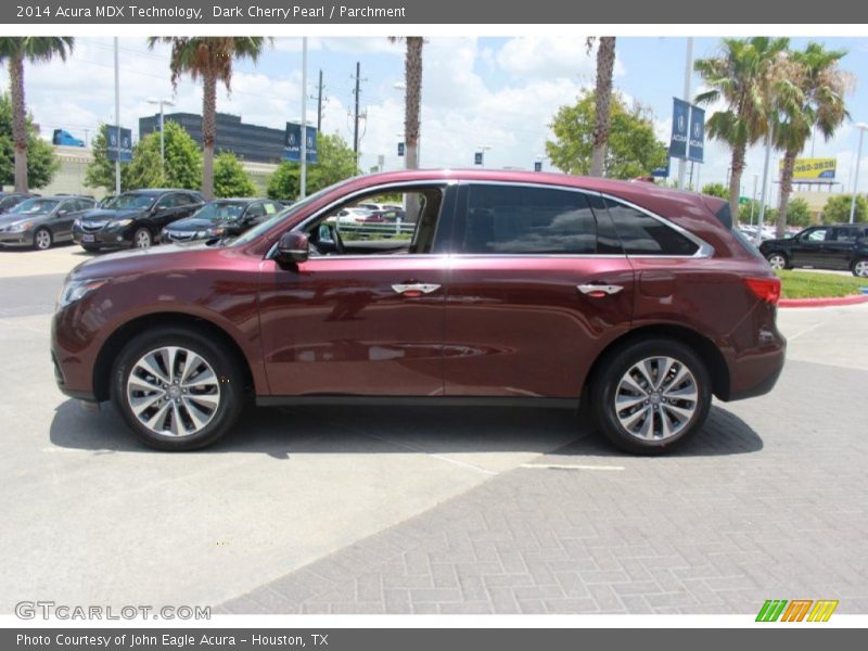 Dark Cherry Pearl / Parchment 2014 Acura MDX Technology