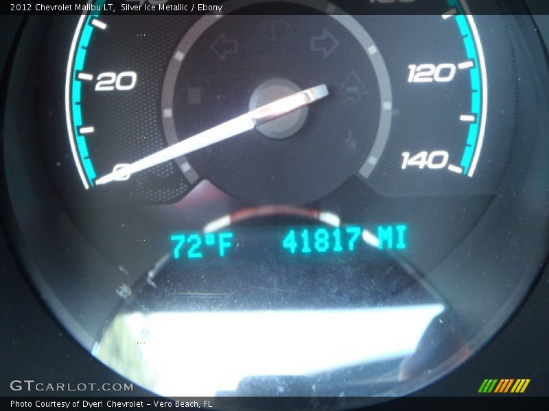 Silver Ice Metallic / Ebony 2012 Chevrolet Malibu LT