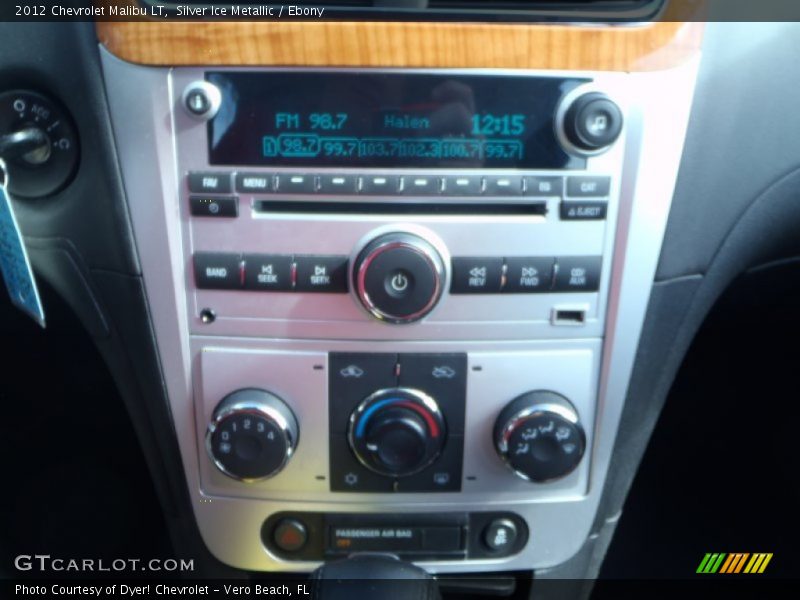Silver Ice Metallic / Ebony 2012 Chevrolet Malibu LT