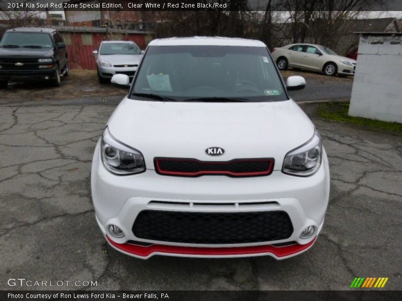 Clear White / Red Zone Black/Red 2014 Kia Soul Red Zone Special Edition