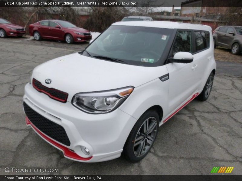Front 3/4 View of 2014 Soul Red Zone Special Edition