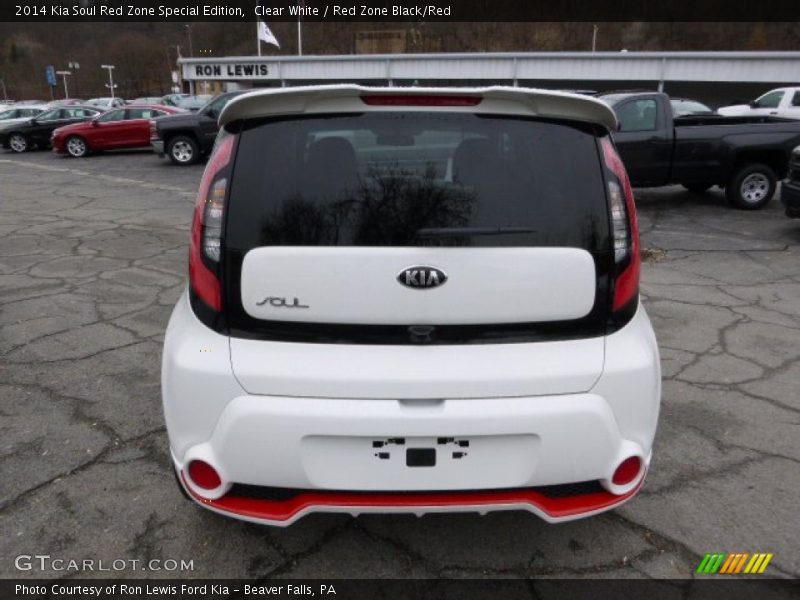 Clear White / Red Zone Black/Red 2014 Kia Soul Red Zone Special Edition