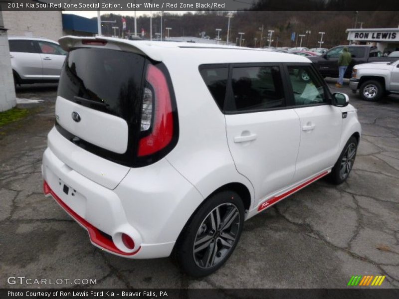Clear White / Red Zone Black/Red 2014 Kia Soul Red Zone Special Edition