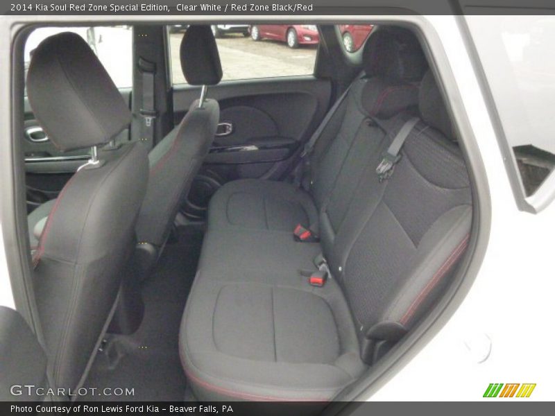 Rear Seat of 2014 Soul Red Zone Special Edition
