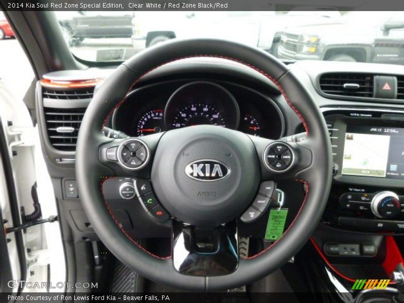  2014 Soul Red Zone Special Edition Steering Wheel